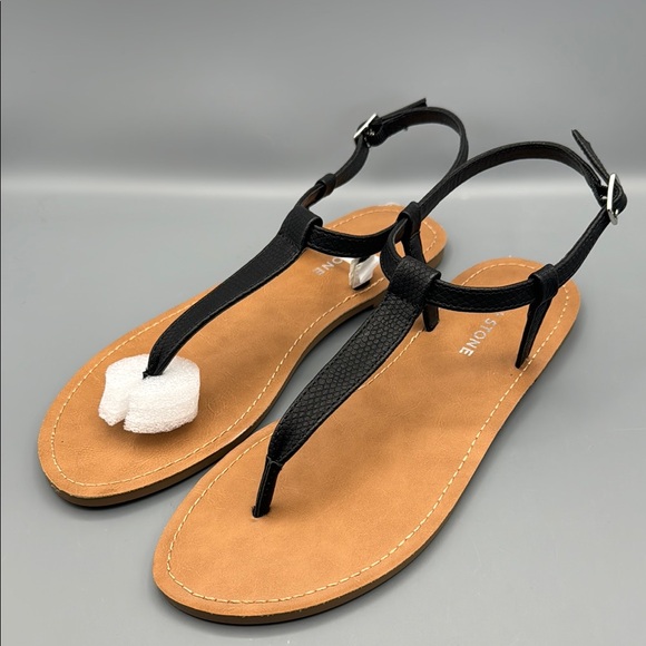 Sun + Stone Women's Krisleyy T Strap Thong Flat Sandals - Picture 1 of 4